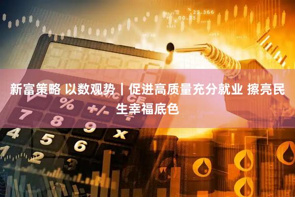 新富策略 以数观势｜促进高质量充分就业 擦亮民生幸福底色