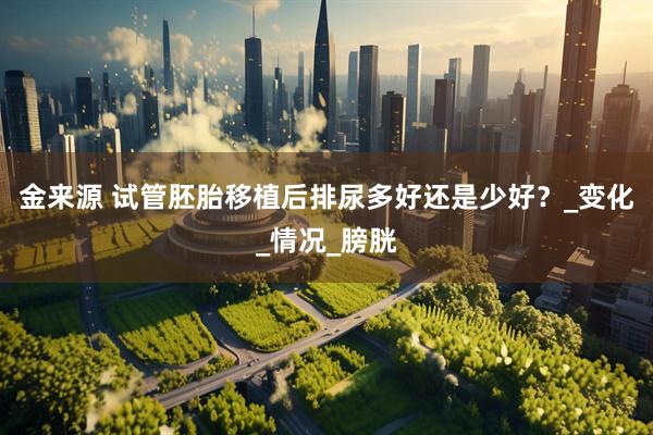 金来源 试管胚胎移植后排尿多好还是少好？_变化_情况_膀胱